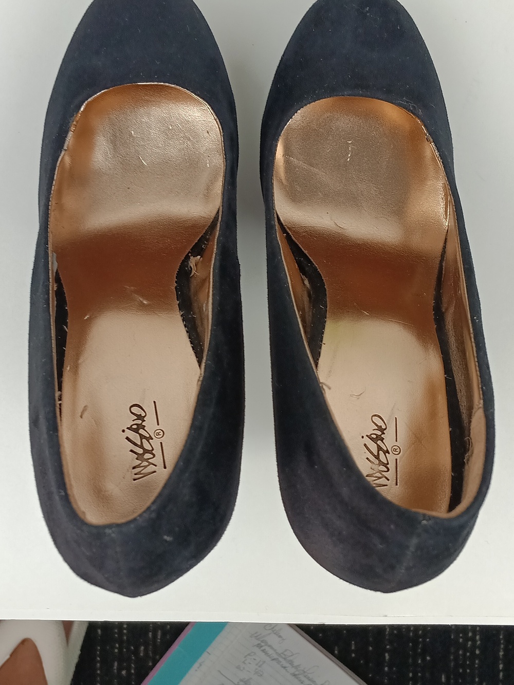 Mossimo Classic Black Suede High Heel Pumps - Women Sz 9 - Picture 6 of 8
